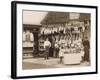 Fine Display of Meat Displayed Outside a Butcher's Shop-null-Framed Photographic Print