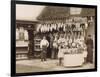 Fine Display of Meat Displayed Outside a Butcher's Shop-null-Framed Photographic Print