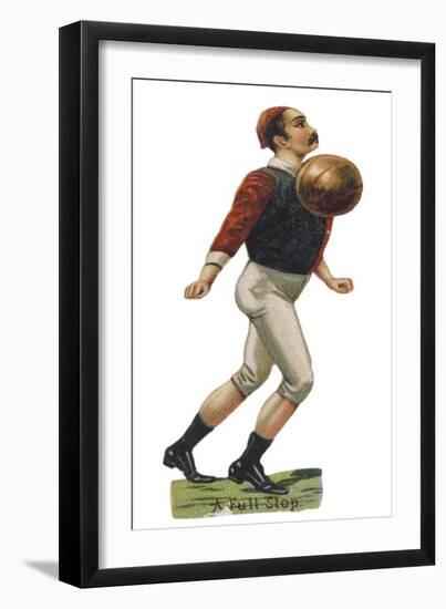 Fine Example of How to Control a Football with Your Chest-null-Framed Art Print