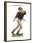 Fine Example of How to Control a Football with Your Chest-null-Framed Art Print