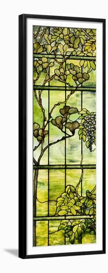 Fine Leaded Glass Triptych Window (Left Panel), circa 1908-Tiffany Studios-Framed Giclee Print