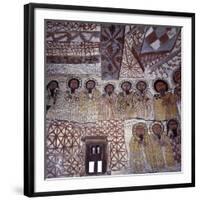 Fine Murals Decorate Interior of Rock-Hewn Church, Yohannes Maequddi, Gheralta Mountains, Ethiopia-Nigel Pavitt-Framed Photographic Print