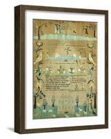 Fine Needlework Sampler. Probably Newport, Rhode Island, 1803-null-Framed Giclee Print