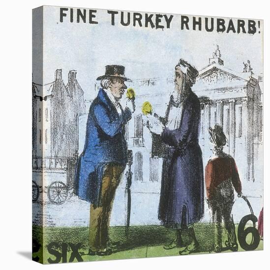 Fine Turkey Rhubarb!, Cries of London, C1840-TH Jones-Stretched Canvas