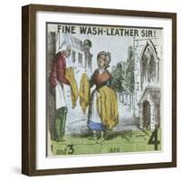 Fine Wash-Leather Sir!, Cries of London, C1840-TH Jones-Framed Giclee Print