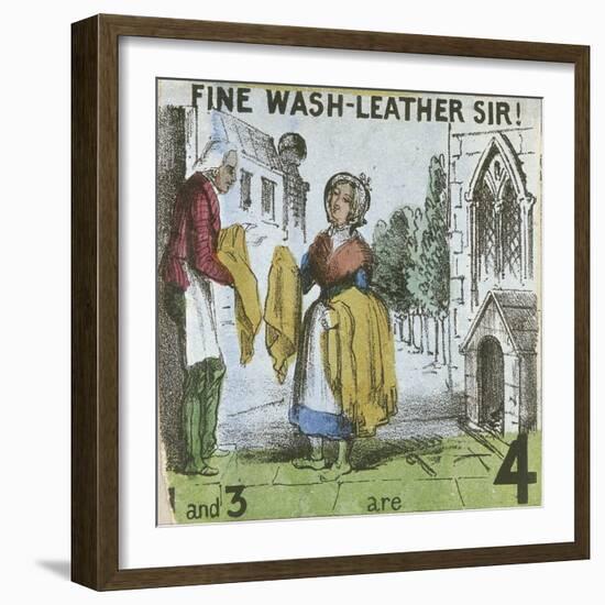 Fine Wash-Leather Sir!, Cries of London, C1840-TH Jones-Framed Giclee Print