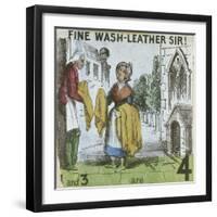 Fine Wash-Leather Sir!, Cries of London, C1840-TH Jones-Framed Giclee Print