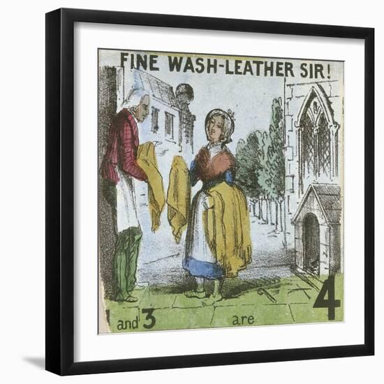 Fine Wash-Leather Sir!, Cries of London, C1840-TH Jones-Framed Giclee Print