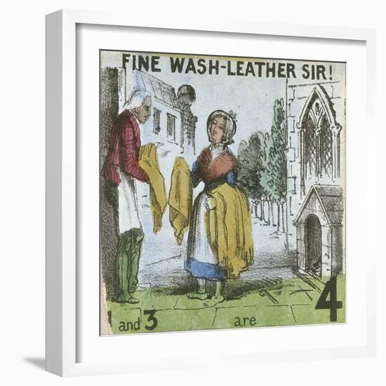 Fine Wash-Leather Sir!, Cries of London, C1840-TH Jones-Framed Giclee Print