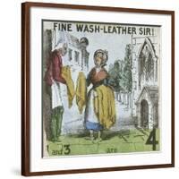 Fine Wash-Leather Sir!, Cries of London, C1840-TH Jones-Framed Giclee Print