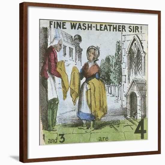 Fine Wash-Leather Sir!, Cries of London, C1840-TH Jones-Framed Giclee Print