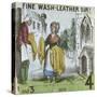 Fine Wash-Leather Sir!, Cries of London, C1840-TH Jones-Stretched Canvas