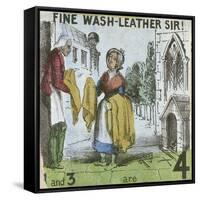 Fine Wash-Leather Sir!, Cries of London, C1840-TH Jones-Framed Stretched Canvas