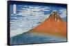 Fine Wind, Clear Morning (Gaifu Kaisei)-Katsushika Hokusai-Framed Stretched Canvas