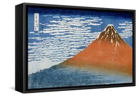 Fine Wind, Clear Morning (Gaifu Kaisei)-Katsushika Hokusai-Framed Stretched Canvas