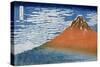 Fine Wind, Clear Morning (Gaifu Kaisei)-Katsushika Hokusai-Stretched Canvas