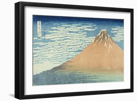 Fine Wind, Clear Morning-Katsushika Hokusai-Framed Giclee Print
