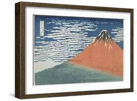 Fine Wind, Clear Weather, 1831-1834-Katsushika Hokusai-Framed Giclee Print