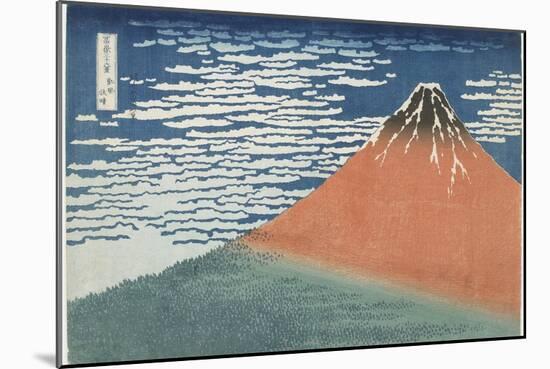 Fine Wind, Clear Weather, 1831-1834-Katsushika Hokusai-Mounted Giclee Print