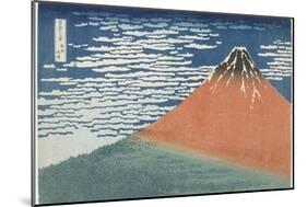 Fine Wind, Clear Weather, 1831-1834-Katsushika Hokusai-Mounted Giclee Print