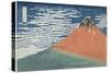Fine Wind, Clear Weather, 1831-1834-Katsushika Hokusai-Stretched Canvas