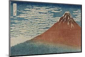 Fine Wind, Clear Weather-Katsushika Hokusai-Mounted Art Print