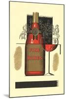 Fine Wines Poster-null-Mounted Art Print