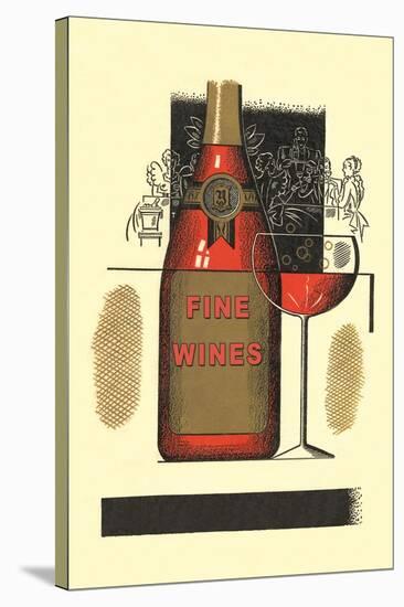 Fine Wines Poster-null-Stretched Canvas