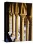 Finely Carved Capitals in the Cloisters, Iona Abbey, Isle of Iona, Scotland, United Kingdom, Europe-Patrick Dieudonne-Stretched Canvas