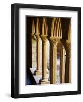 Finely Carved Capitals in the Cloisters, Iona Abbey, Isle of Iona, Scotland, United Kingdom, Europe-Patrick Dieudonne-Framed Photographic Print