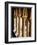 Finely Carved Capitals in the Cloisters, Iona Abbey, Isle of Iona, Scotland, United Kingdom, Europe-Patrick Dieudonne-Framed Photographic Print