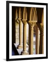 Finely Carved Capitals in the Cloisters, Iona Abbey, Isle of Iona, Scotland, United Kingdom, Europe-Patrick Dieudonne-Framed Photographic Print