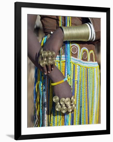 Finery of a Datoga Woman, Tanzania-Nigel Pavitt-Framed Premium Photographic Print