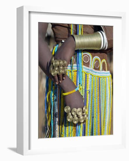 Finery of a Datoga Woman, Tanzania-Nigel Pavitt-Framed Photographic Print