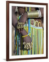 Finery of a Datoga Woman, Tanzania-Nigel Pavitt-Framed Photographic Print