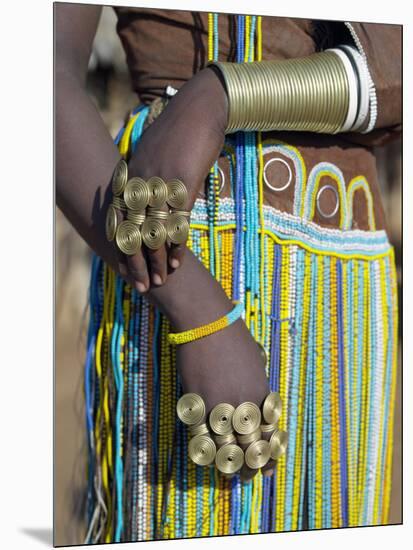 Finery of a Datoga Woman, Tanzania-Nigel Pavitt-Mounted Photographic Print