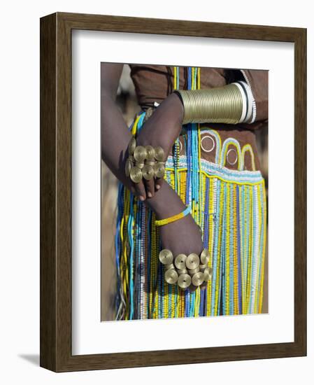 Finery of a Datoga Woman, Tanzania-Nigel Pavitt-Framed Photographic Print