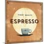 Finest Coffee - Espresso-Hens Teeth-Mounted Giclee Print