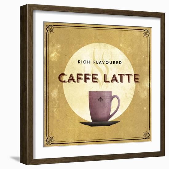 Finest Coffee - Latte-Hens Teeth-Framed Giclee Print