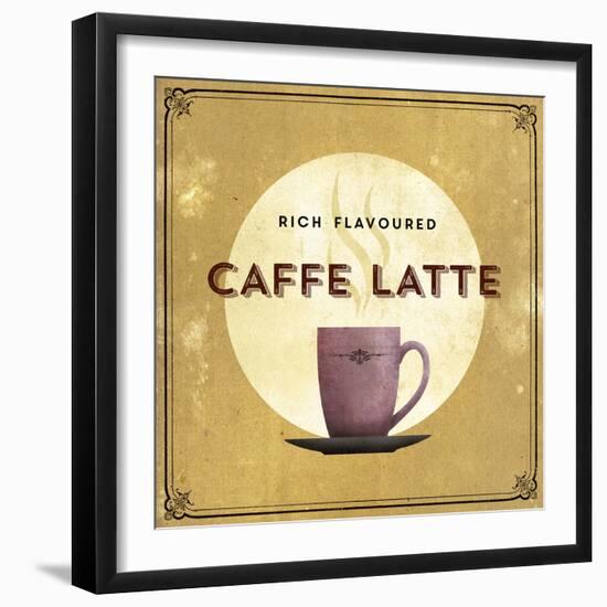 Finest Coffee - Latte-Hens Teeth-Framed Giclee Print