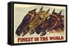 Finest in the World-Currier & Ives-Framed Stretched Canvas