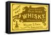 Finest Malt Old Irish Whisky Label-null-Framed Stretched Canvas