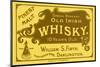 Finest Malt Old Irish Whisky Label-null-Mounted Art Print