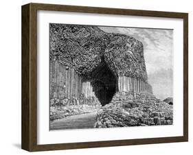 Fingal's Cave, Island of Staffa, Scotland, 19th Century-Frederic Sorrieu-Framed Giclee Print