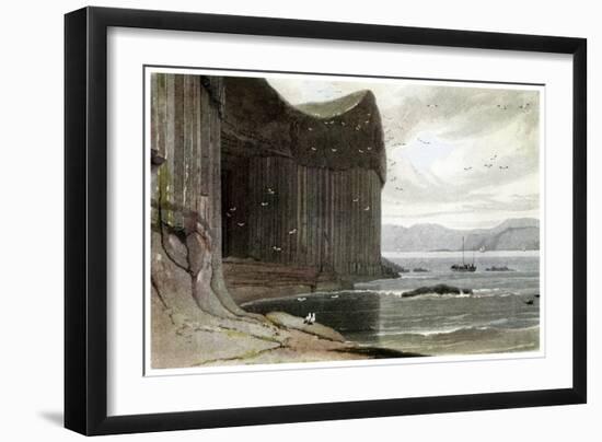 Fingal's Cave, Staffa, Outer Hebrides, Scotland. 1814-William Daniell-Framed Giclee Print