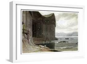 Fingal's Cave, Staffa, Outer Hebrides, Scotland. 1814-William Daniell-Framed Giclee Print