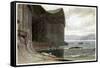 Fingal's Cave, Staffa, Outer Hebrides, Scotland. 1814-William Daniell-Framed Stretched Canvas