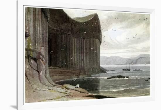 Fingal's Cave, Staffa, Outer Hebrides, Scotland. 1814-William Daniell-Framed Giclee Print