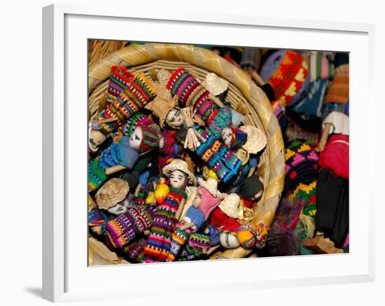 Finger Dolls, Traditional Textiles, Textile Museum, Casa del Tejido, Antigua, Guatemala-Cindy Miller Hopkins-Framed Photographic Print