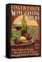 Finger Lakes, New York - Wine Tasting-Lantern Press-Framed Stretched Canvas